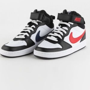 Nike Boys Kids Nike Court Borough Mid 2 Shoes Size 5 Y